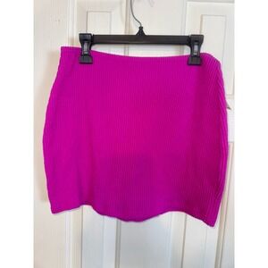 Salt & Cove Mini Skirt  bathing suit cover up Ribbed Knit pink‎ Size S